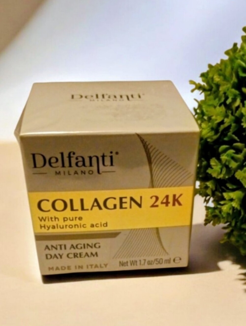 Delfanti Collagen 24K Anti-Aging Day Cream with pure Hyaluronic Acid